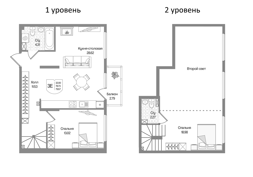 Планировка Охтинские высоты