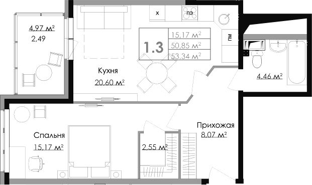 Планировка Малая Финляндия