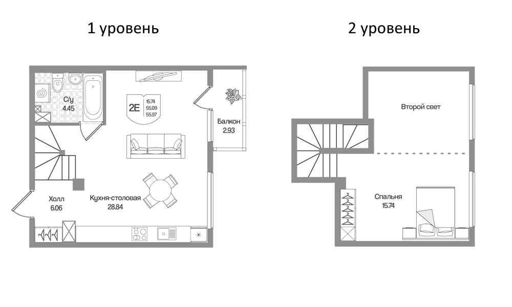 Планировка Охтинские высоты
