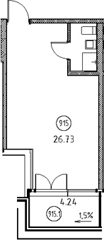 Планировка Апарт-отель 4* на Херсонской, 39