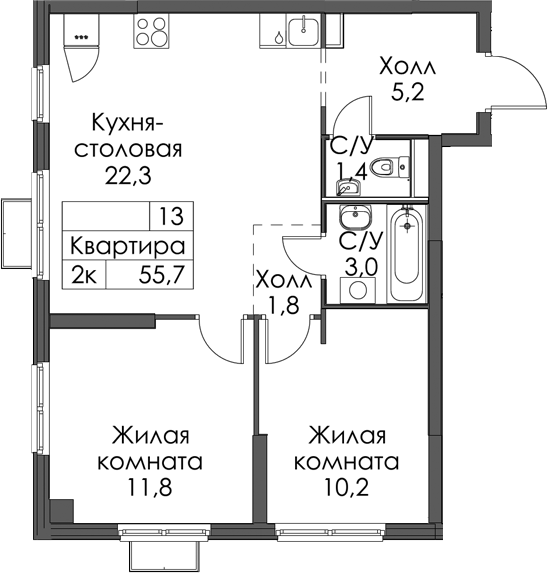Планировка Янинский лес