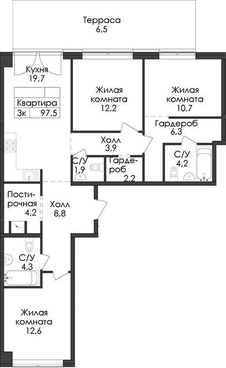 Планировка · Лермонтовский 54