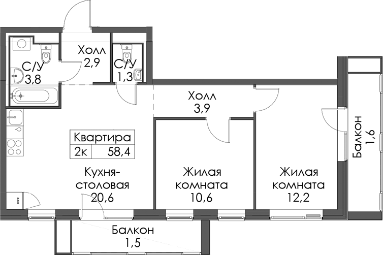 Планировка Витебский парк