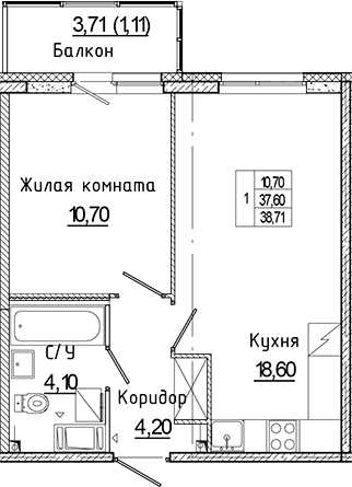 Планировка Аквилон Янино