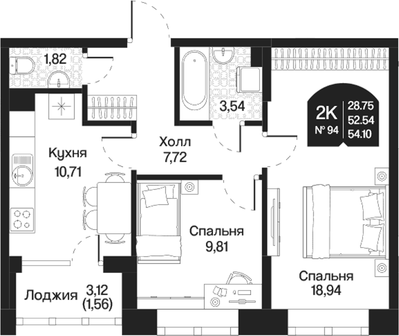 Планировка Охтинские высоты