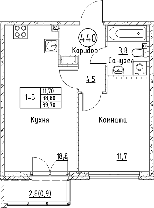 Планировка · Кронунг Юг