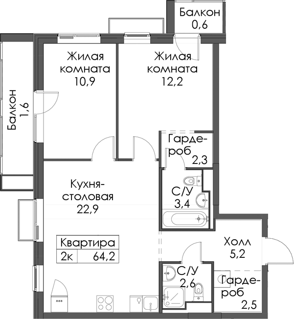 Планировка Витебский парк