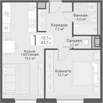 Планировка Руднева, 15