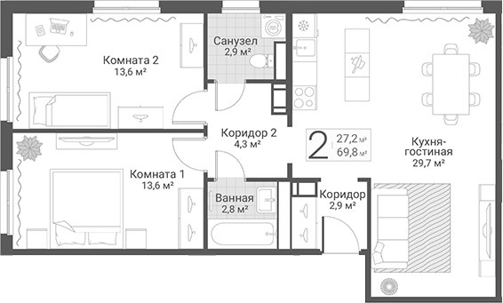 Планировка Руднева, 15