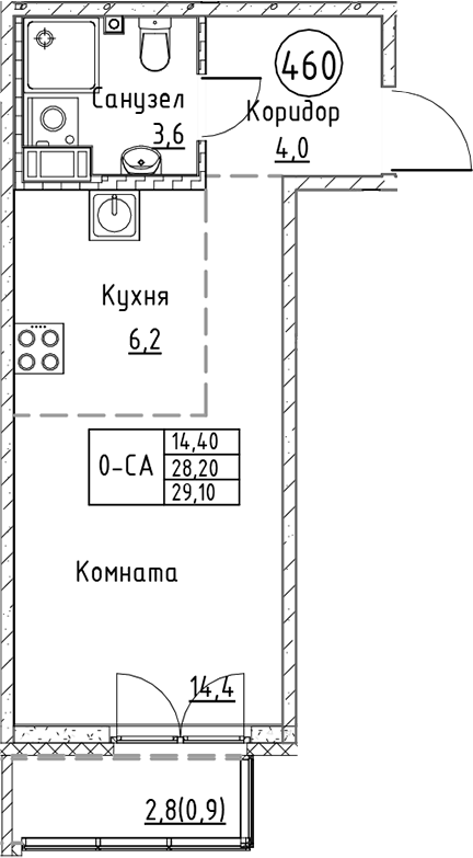 Планировка Кронунг Юг