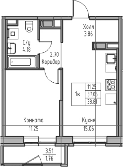 Планировка Юнтолово
