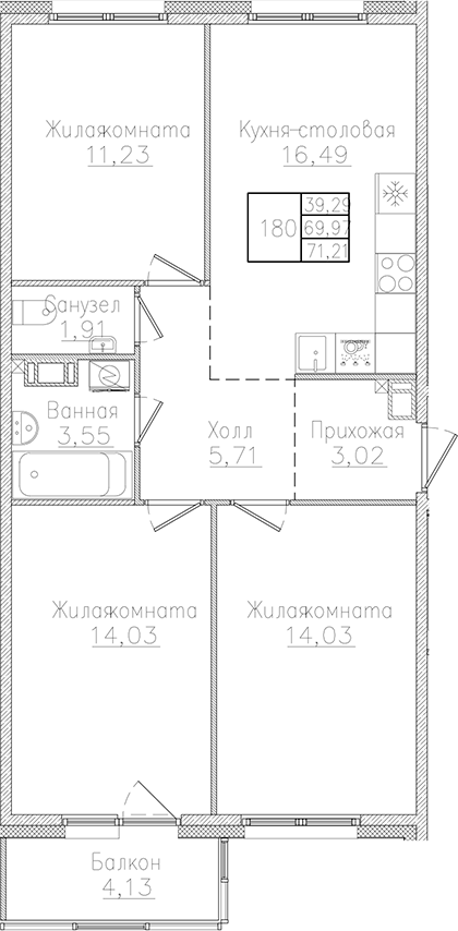 Планировка Счастье 2.0