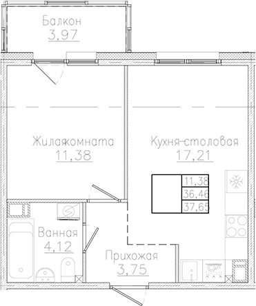 Планировка Счастье 2.0