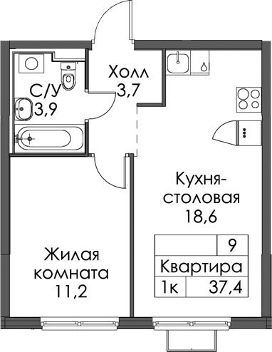 Планировка Янинский лес