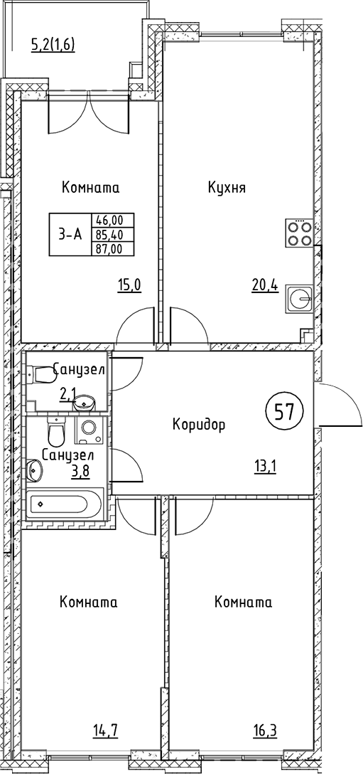 Планировка Кронунг Юг