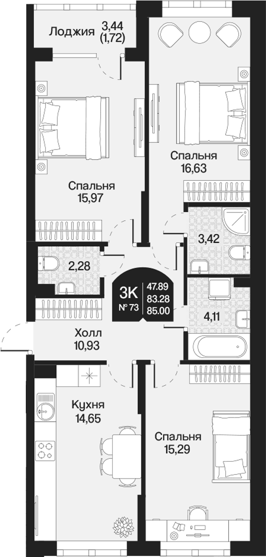 Планировка Охтинские высоты