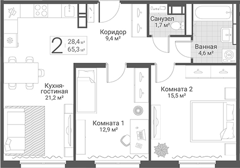 Планировка Руднева, 15