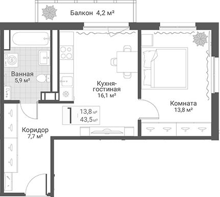 Планировка Руднева, 15