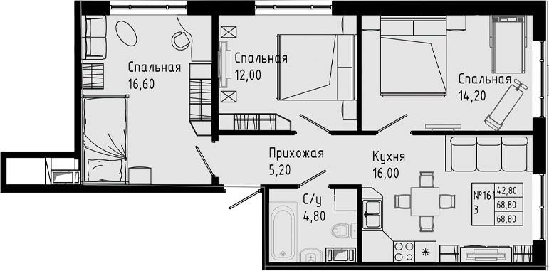 Планировка PIXEL