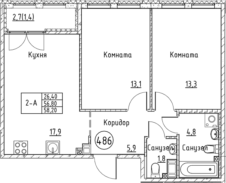 Планировка Кронунг Юг