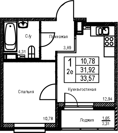 Планировка ID Kudrovo II