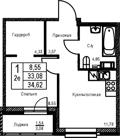 Планировка ID Kudrovo II