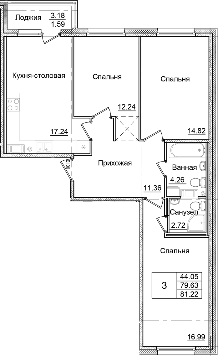Планировка Квартал Заречье