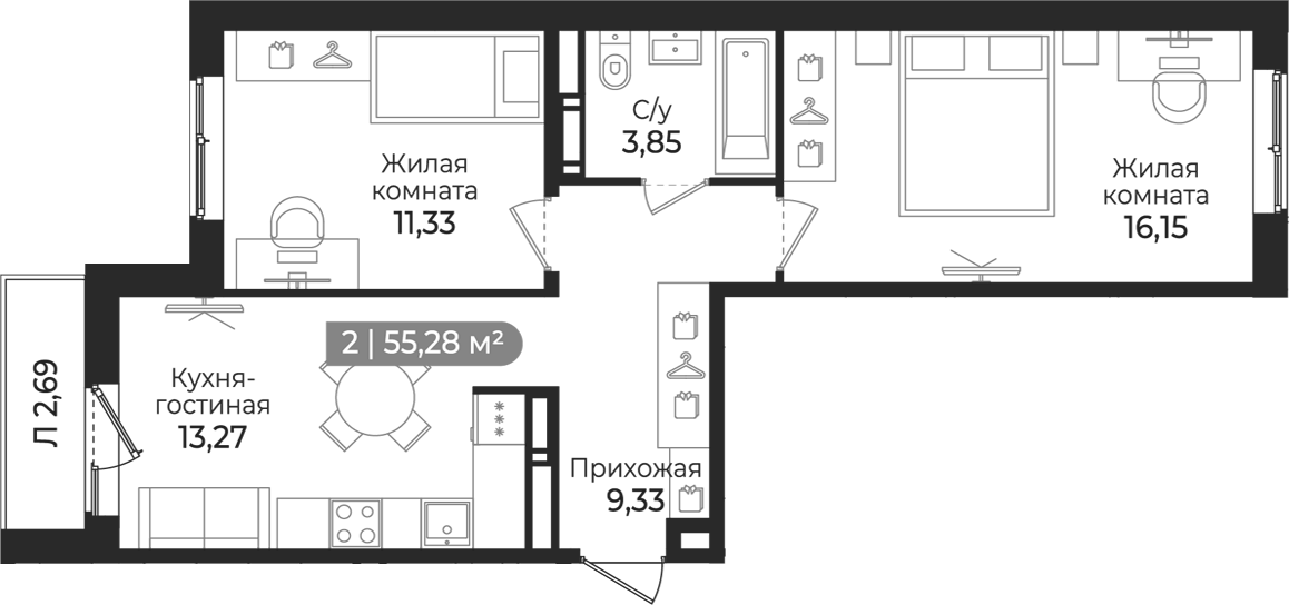 Планировка Квинта