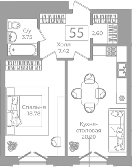 Планировка Фонтанка 130