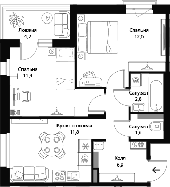 Планировка Экография