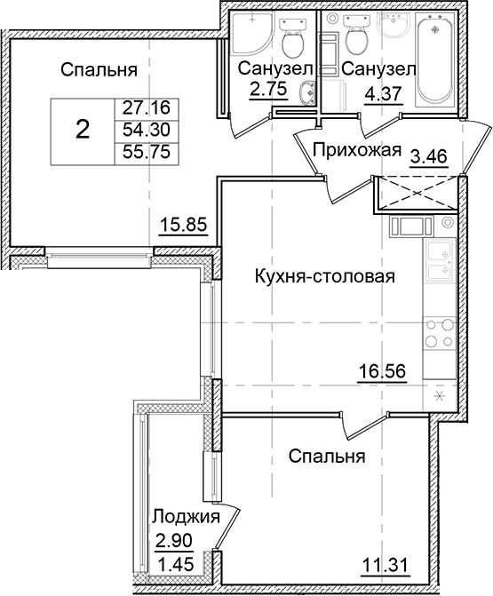 Планировка Квартал Заречье