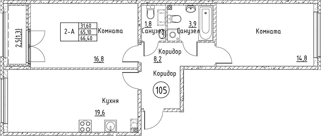Планировка Кронунг Юг
