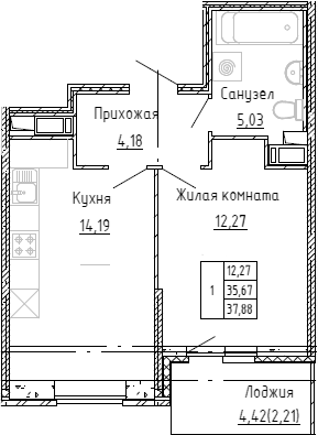Планировка Аквилон Stories