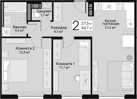 Планировка Руднева, 15