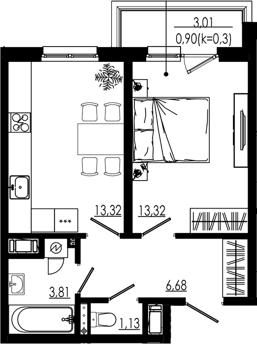 Планировка LIBERTY DOM