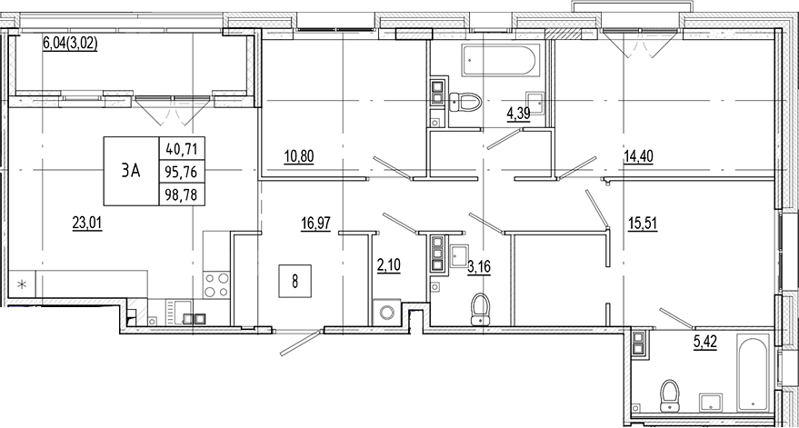 Планировка Ranta Residence