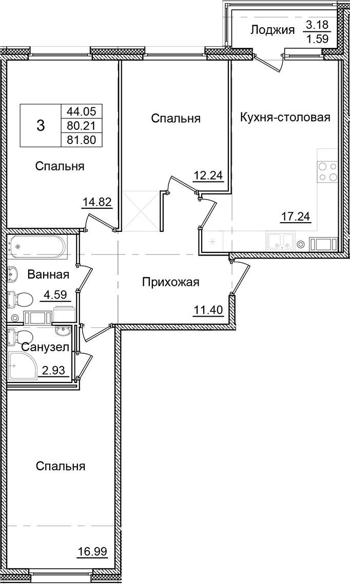 Планировка Квартал Заречье