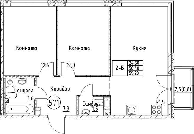 Планировка Кронунг Юг