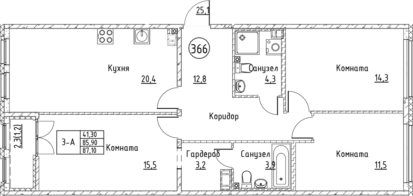 Планировка Кронунг Юг