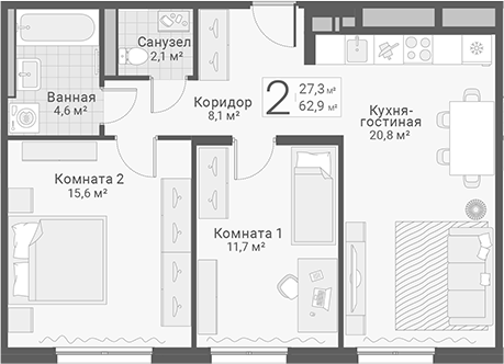 Планировка Руднева, 15