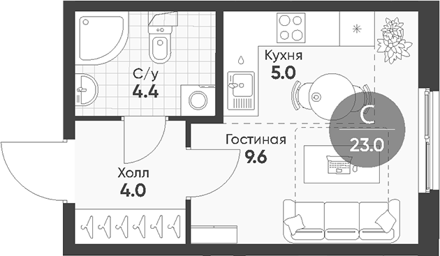 Планировка Клюква.Парк