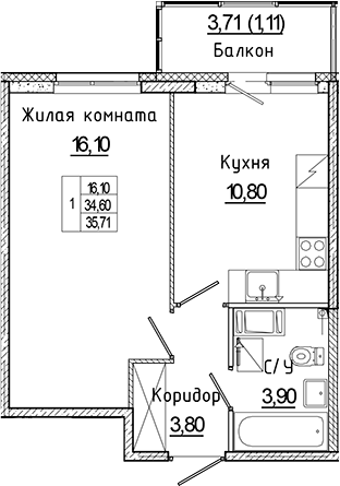 Планировка Аквилон Янино