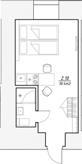 Планировка Апарт-отель 3* в Петровском пер., 4