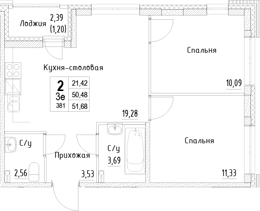 Планировка · ID Kudrovo II