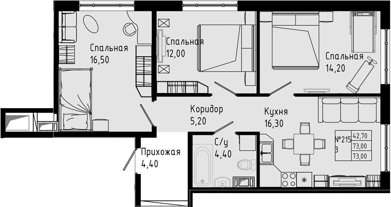 Планировка PIXEL