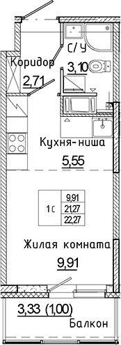 Планировка Аквилон Янино