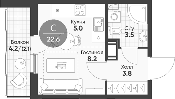 Планировка Клюква.Парк