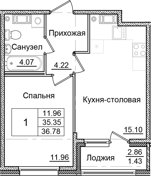 Планировка Квартал Заречье