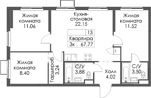 Планировка Заречный парк