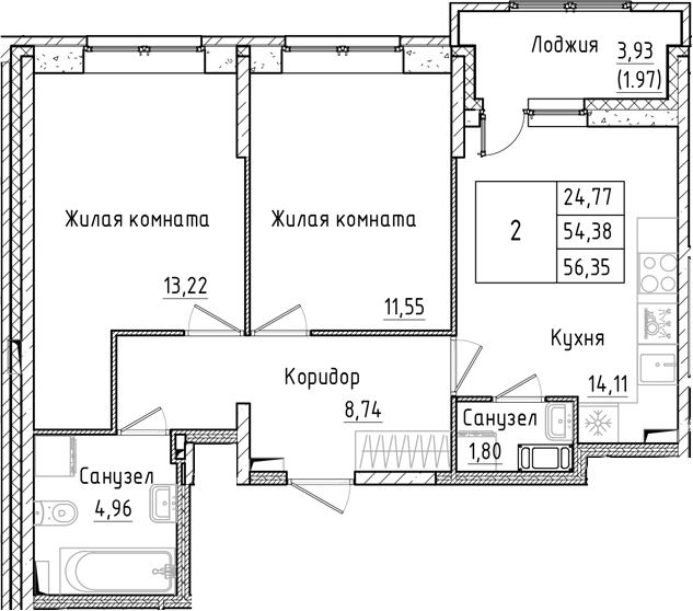 Планировка Аквилон РекаПарк